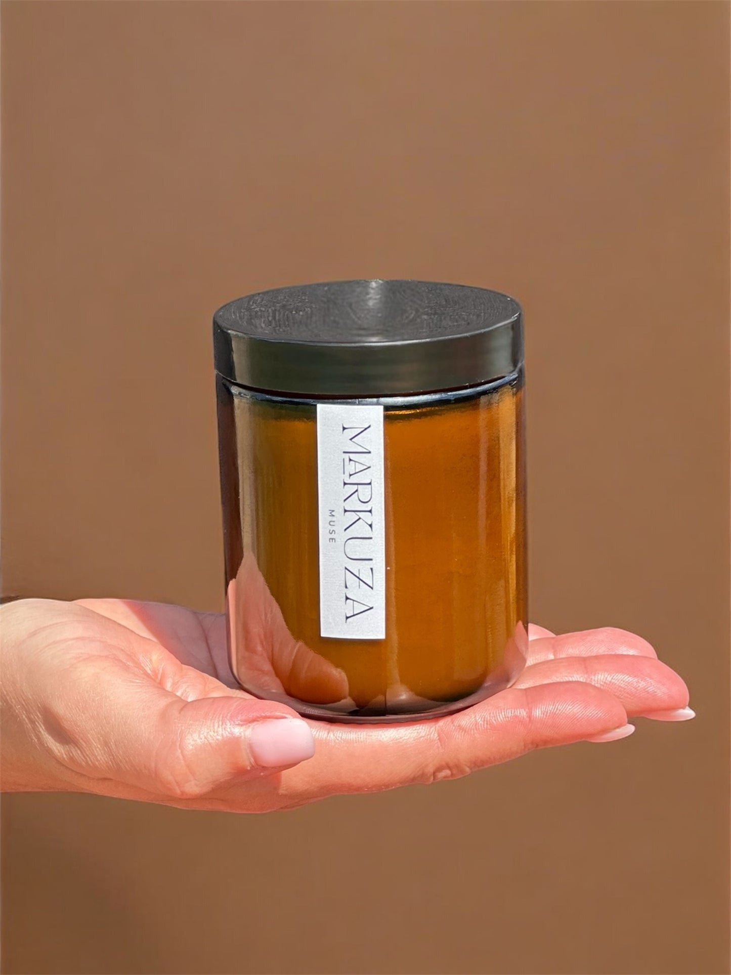 Amber Jar Wood Wick Candle - Autumn Collection