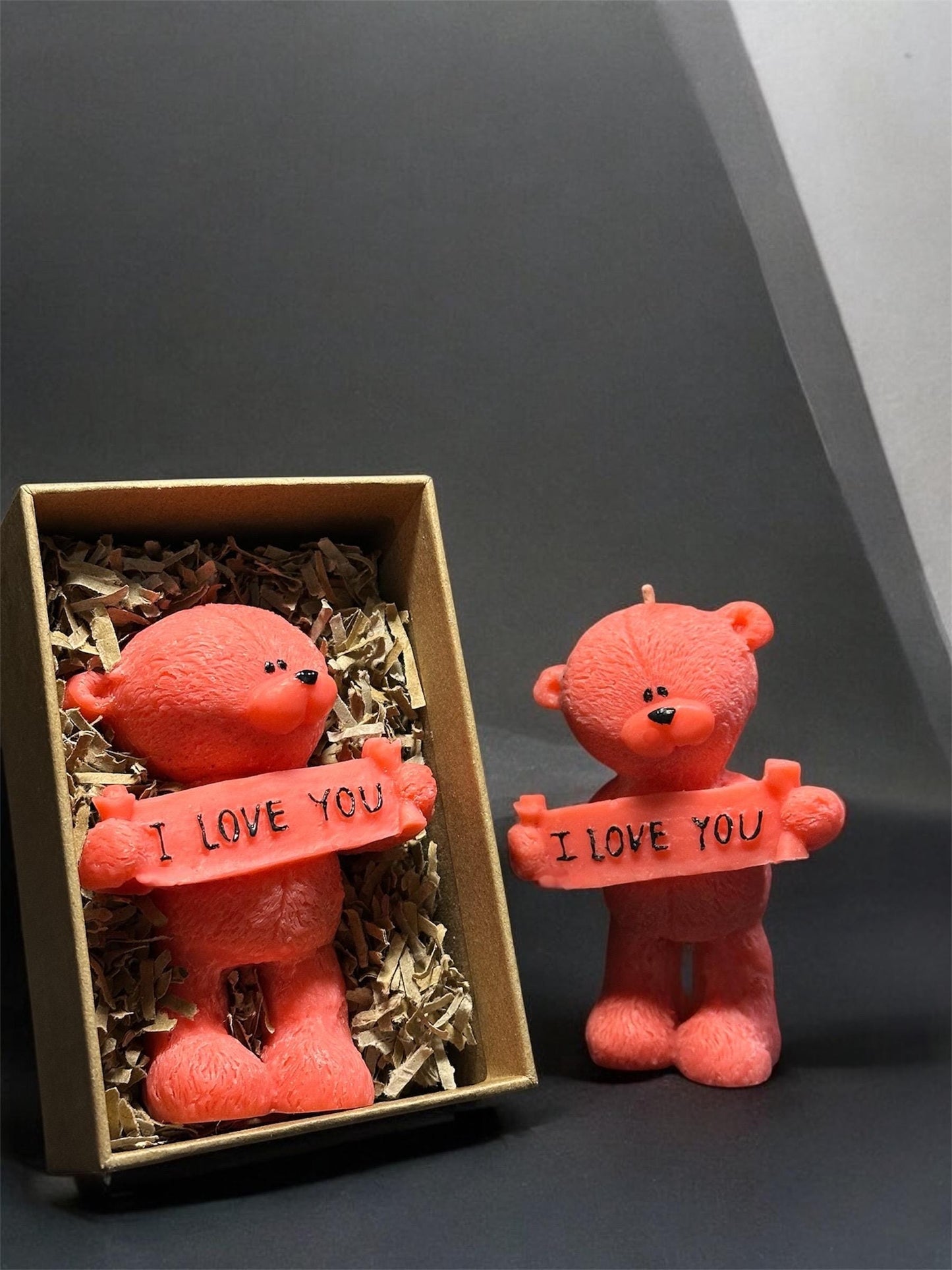 Candle Bear – “I Love You” Gift Candle