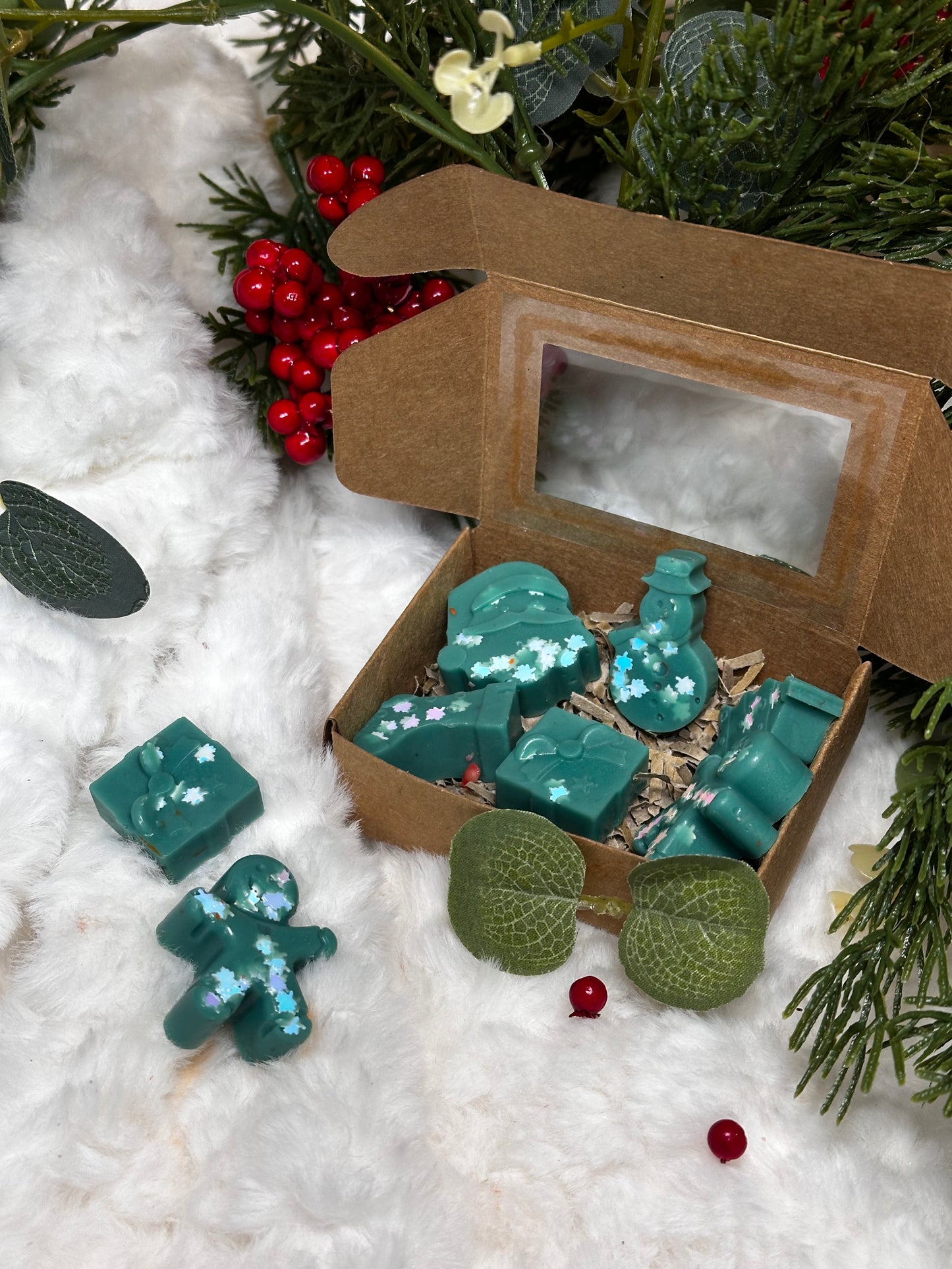 🎁 Christmas Shape Wax Melt Assortment | Festive Handmade Melts, Pack of 6