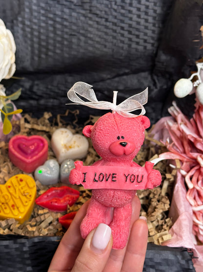 Valentine’s Bear Candle & Wax Melt Gift Set