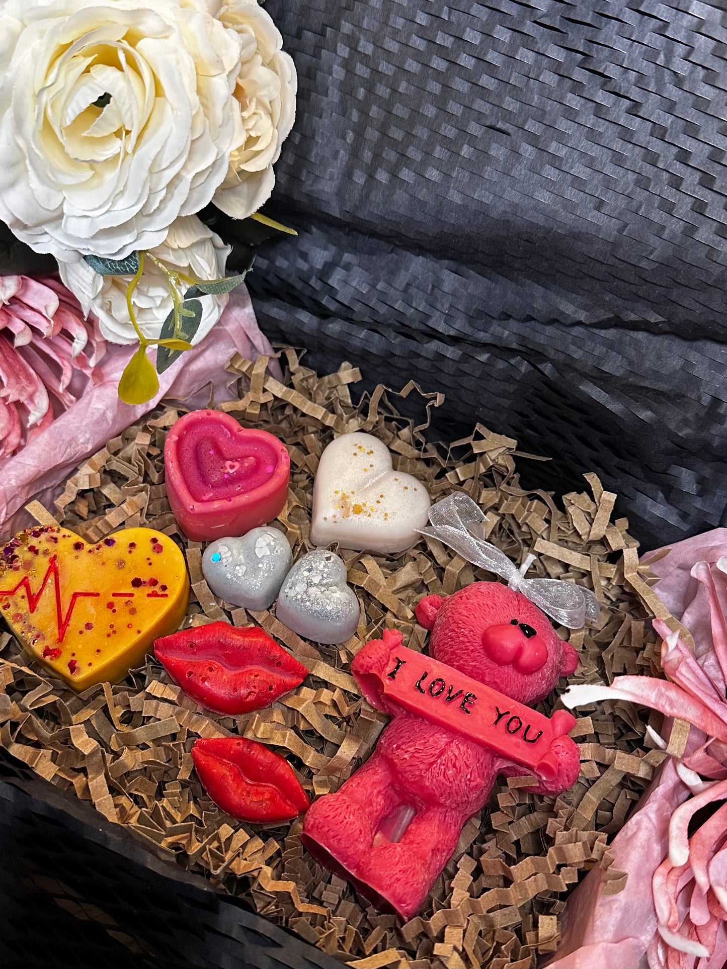 Valentine’s Bear Candle & Wax Melt Gift Set