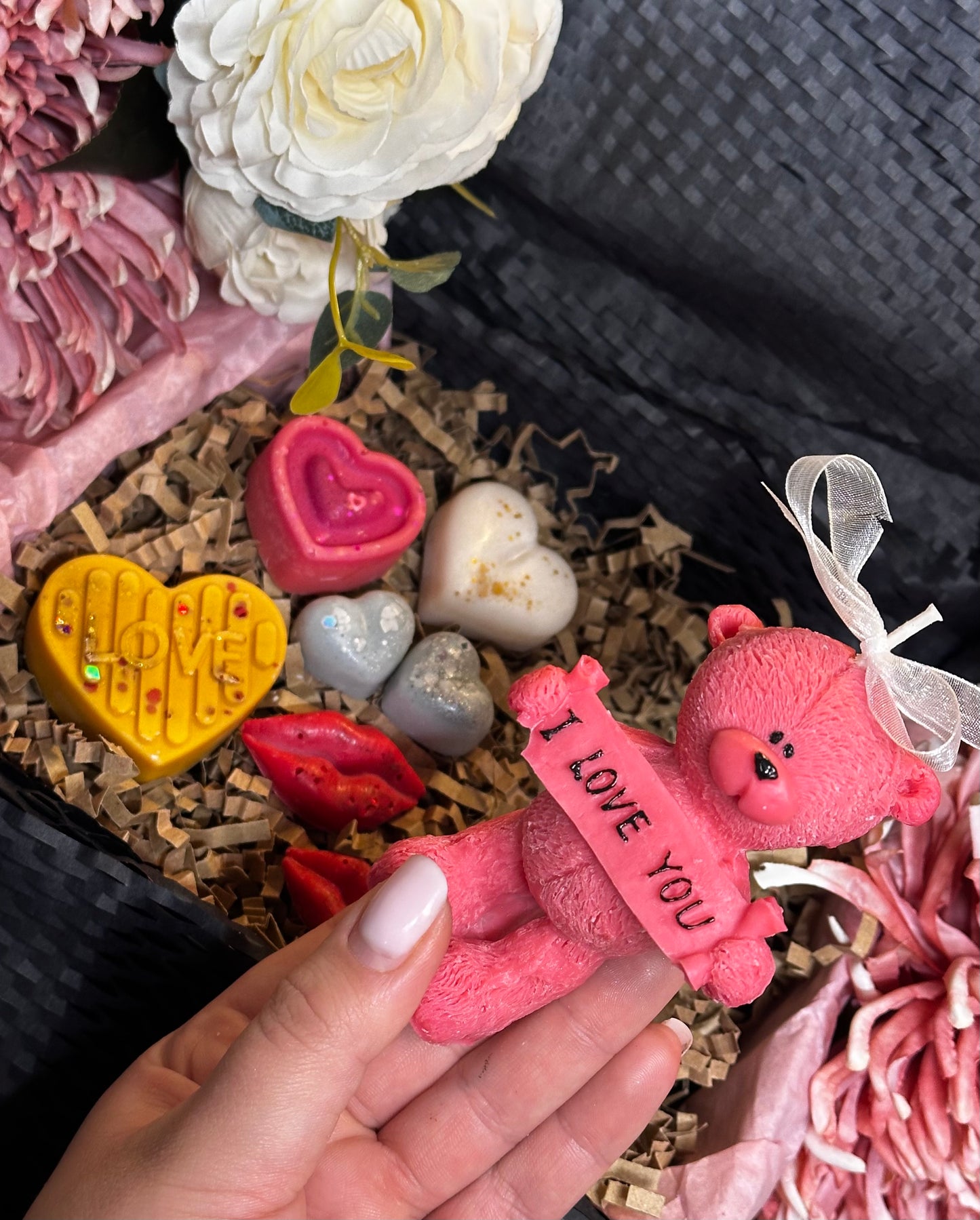 Valentine’s Bear Candle & Wax Melt Gift Set