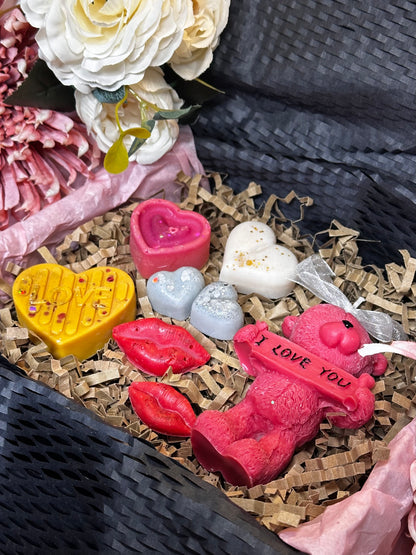 Valentine’s Bear Candle & Wax Melt Gift Set