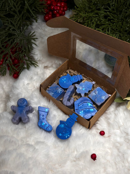 🎁 Christmas Shape Wax Melt Assortment | Festive Handmade Melts, Pack of 6