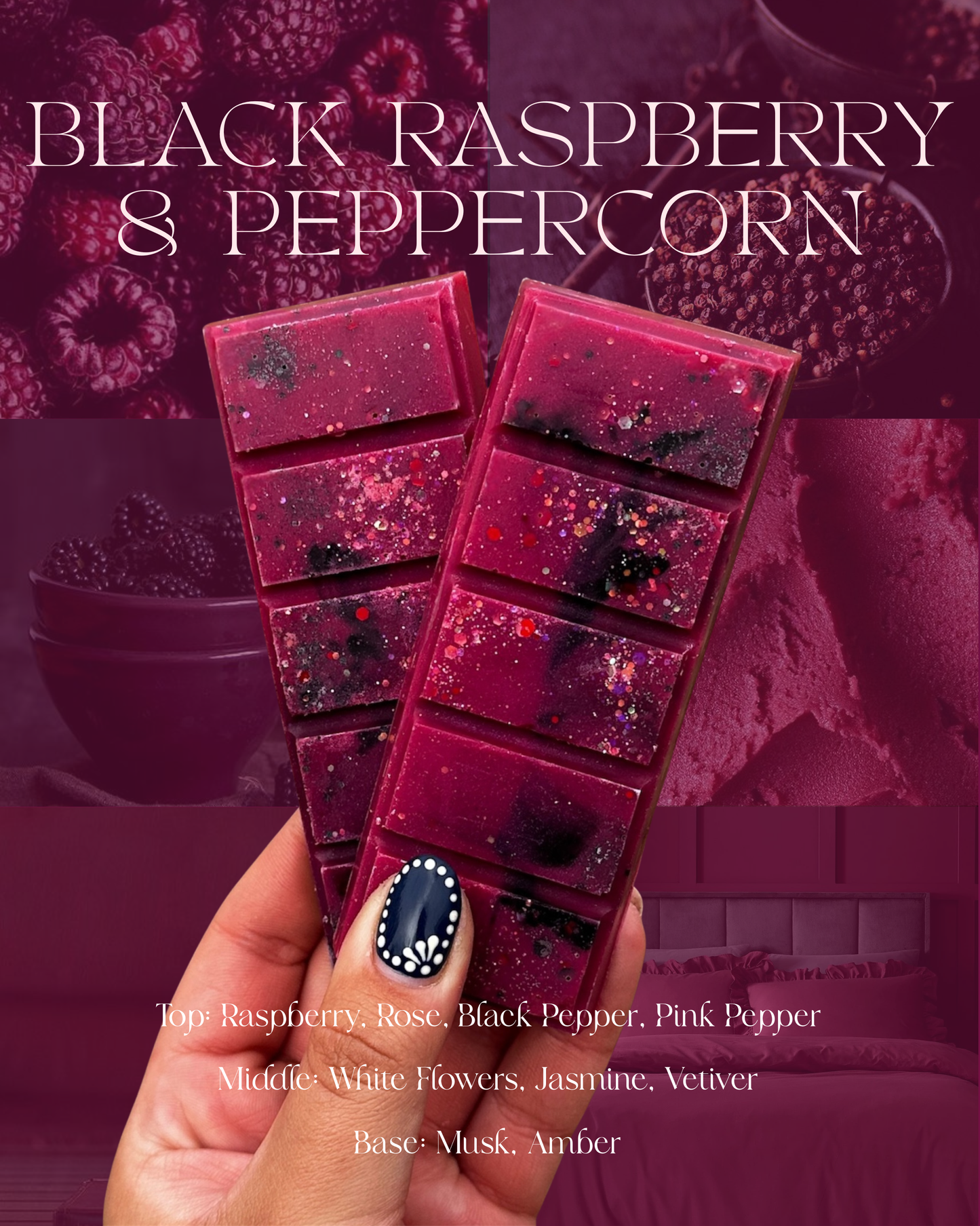 Black Raspberry & Peppercorn Snapbar 🫐✨
