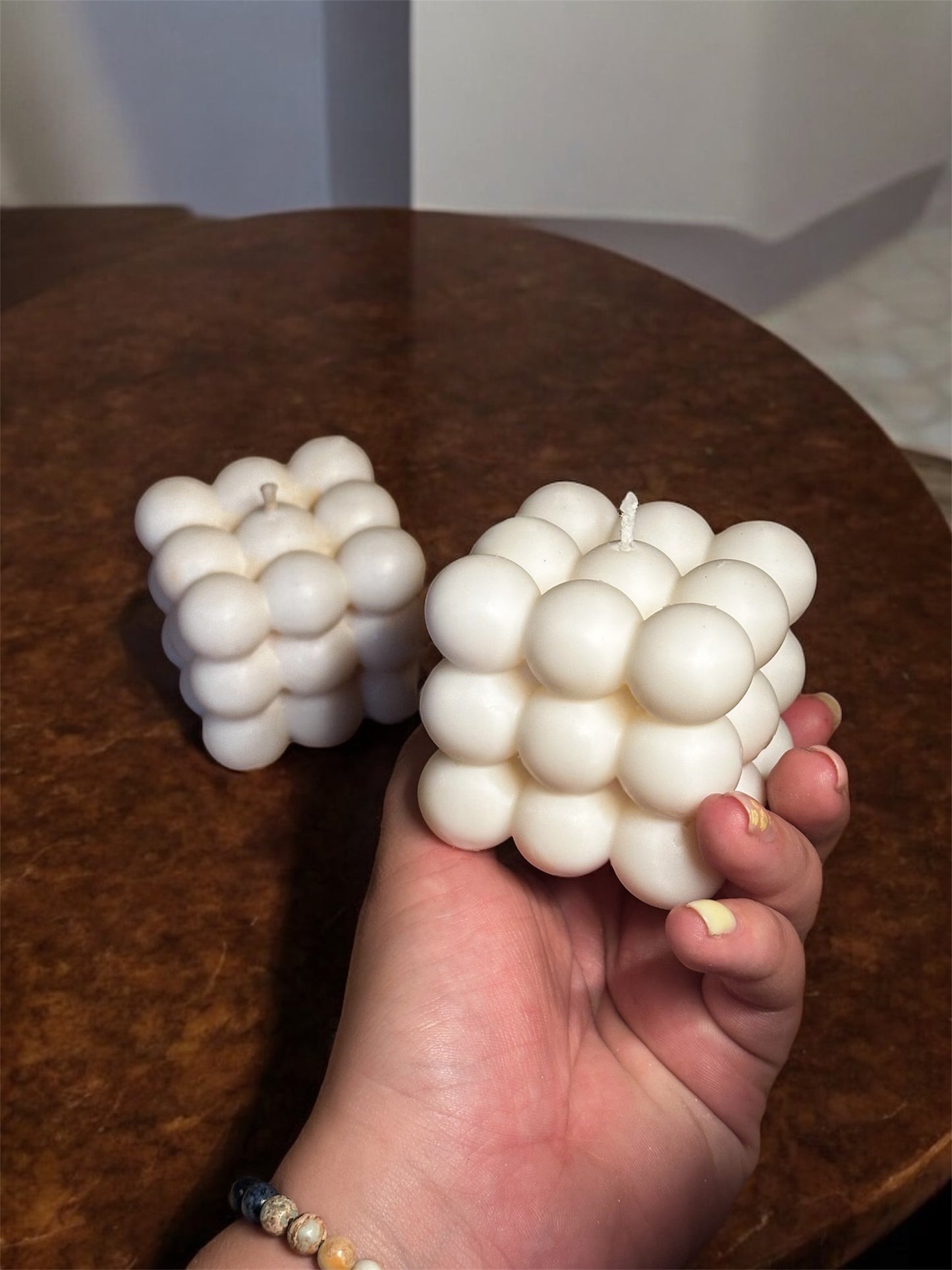 🕯️ Bubblet Pillar Candle — Unscented, 150g