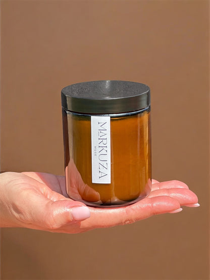 Amber Jar Wood Wick Candle - Autumn Collection