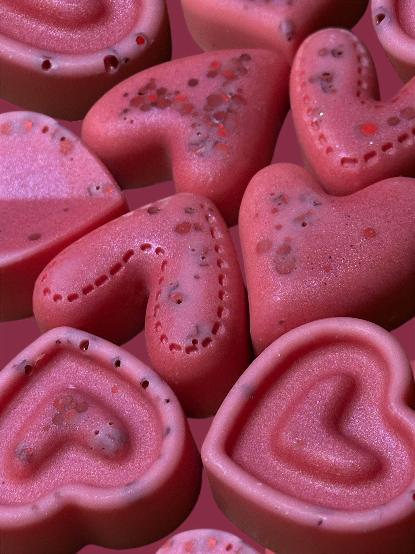 Our Song – Pink Glitter Heart Melts