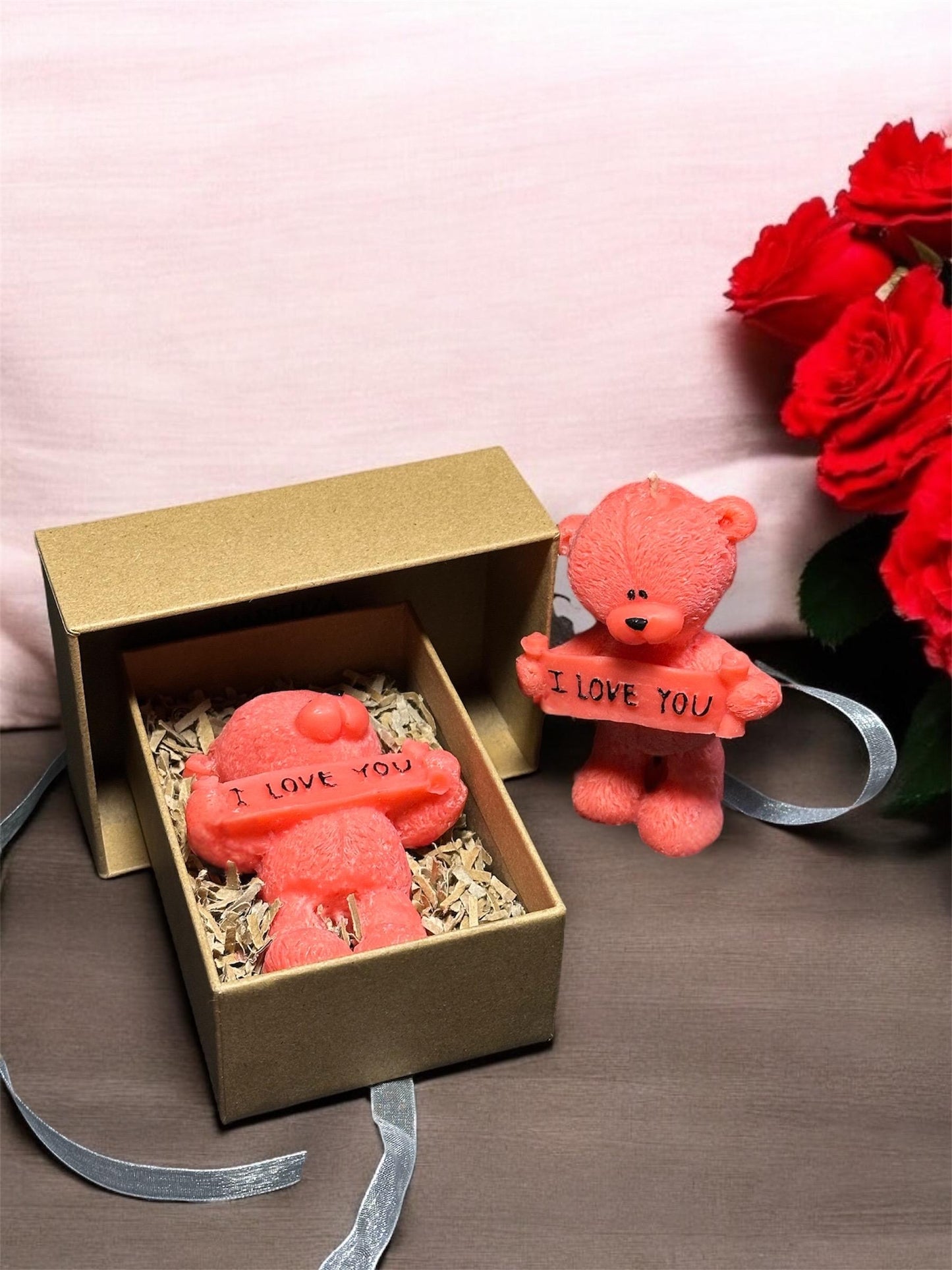 Candle Bear – “I Love You” Gift Candle
