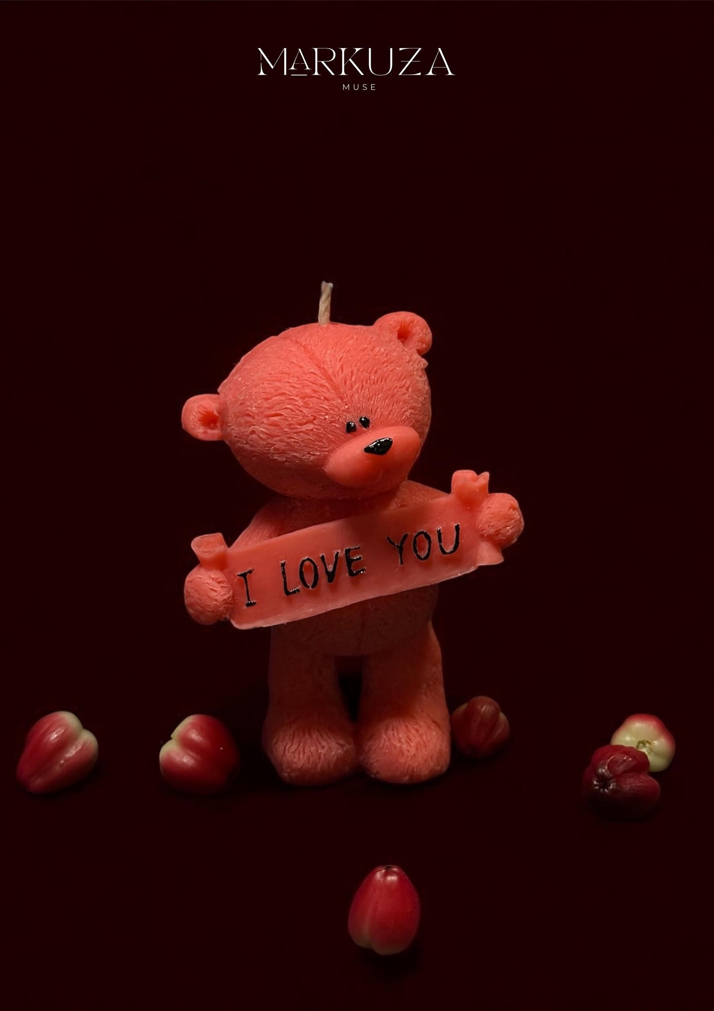 Candle Bear – “I Love You” Gift Candle