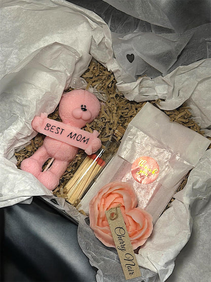 Mother's Day Gift Box For Her – Candle, Wax Melt Bar, Matches & Custom Add-Ons (Car Freshener, Wax Melt, Extra Candle!)